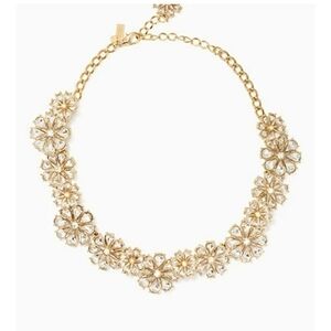 KATE Spade Crystal Floral Necklace NWT